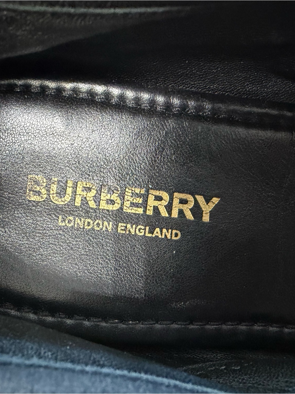 Burberry Tan Vintage Check Ballet Flats with Black Trim - Picture 5 of 6